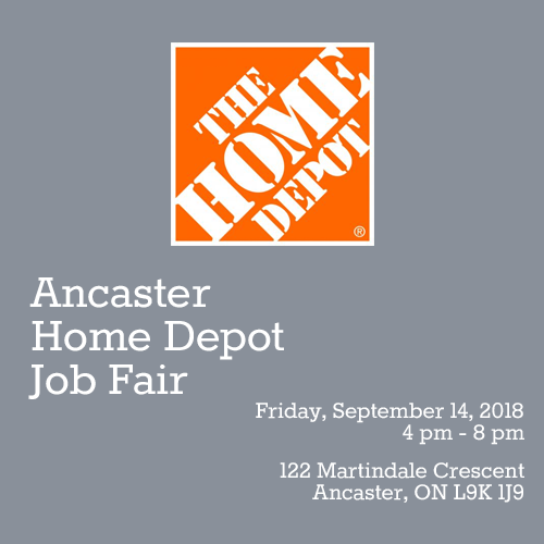 092018JobFairAncasterHomeDepot Employment Hamilton